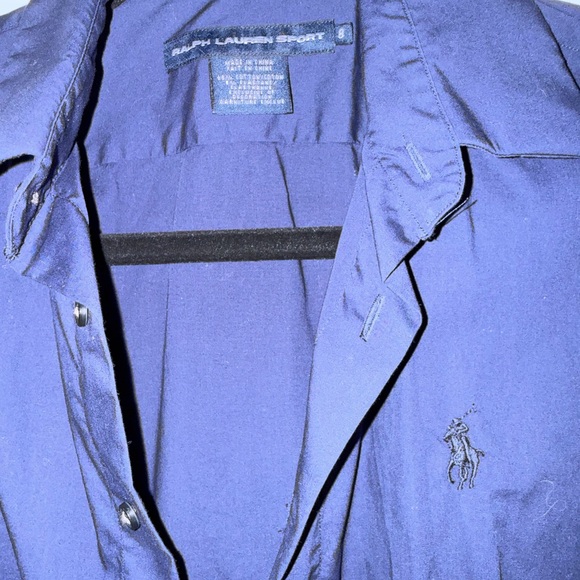 Ralph Lauren Deep Blue Casual Button Down Shirt - Picture 2 of 6